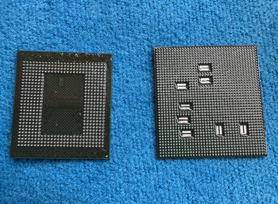 AQUOS wish マザーボード修理・IC 基板修理 — 修理の様子