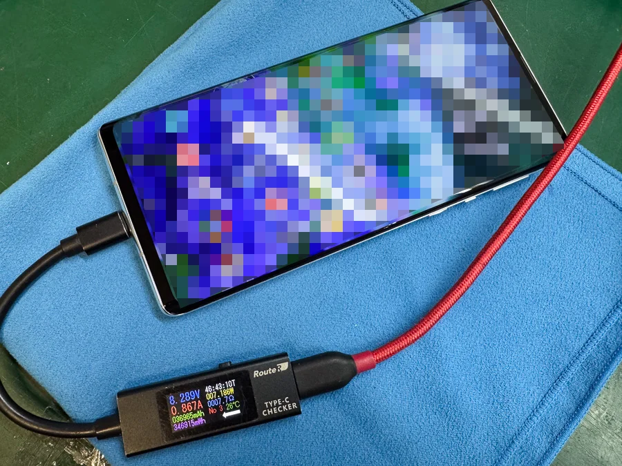 AQUOS sense4 lite 通信修理 — 修理の様子