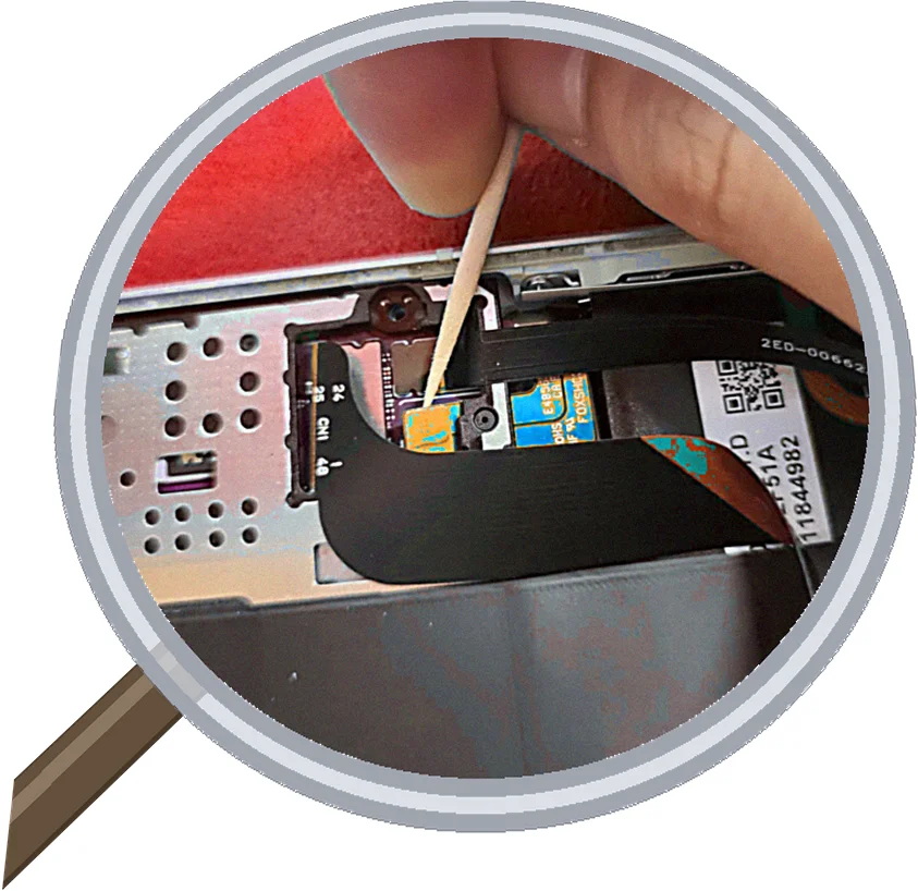 原文が不完全です。提供いただいた内容は以下の通りです： — 修理の様子