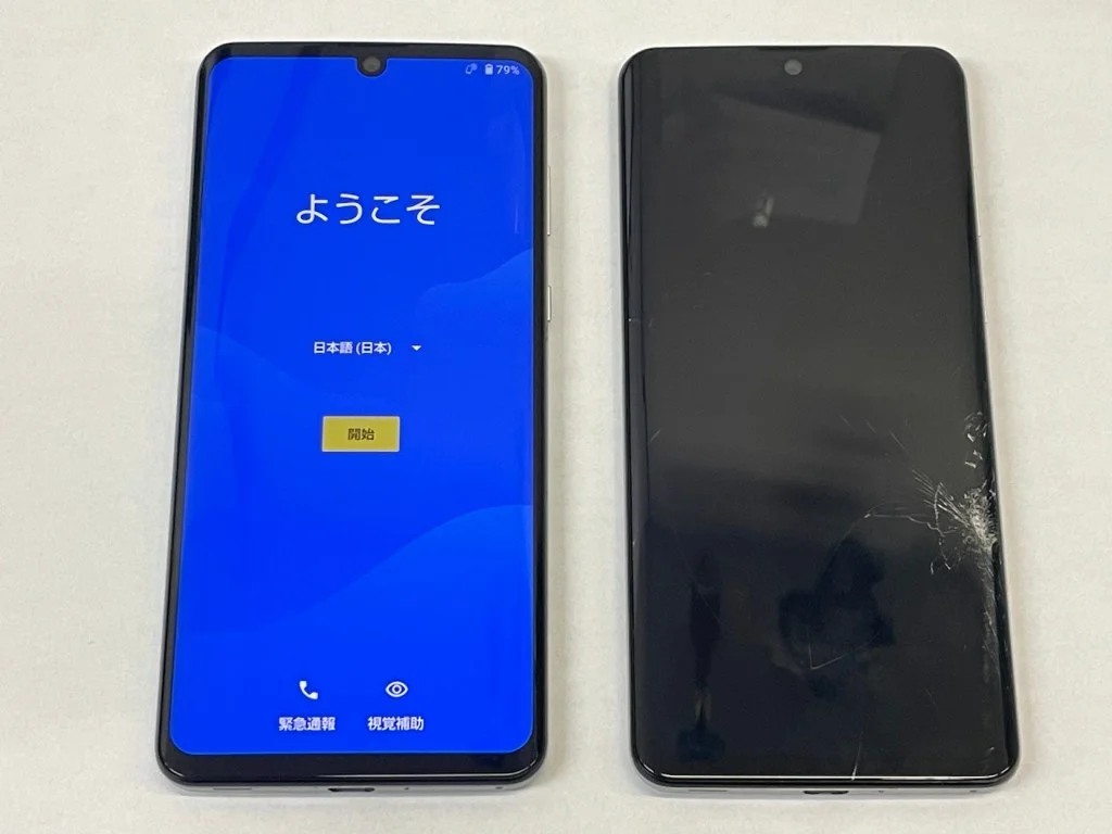 AQUOS Xx3 液晶修理 — 修理の様子