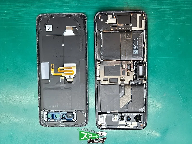 ZenFone 3 Max ZC553KL 画面割れ修理 — 修理の様子