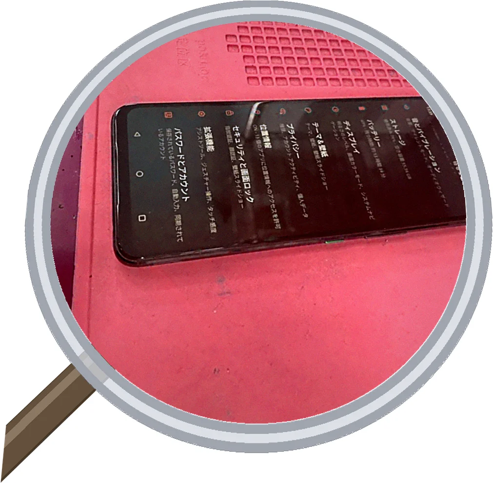 【即日】ROG Phone5 ZS673KS 画面割れ修理-東京-修理解説！ — 修理の様子