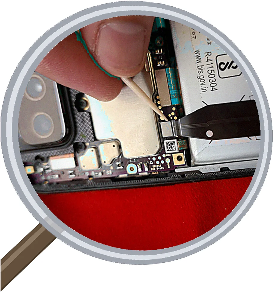 ASUS Zenfone7 (ZS670KS) 画面交換修理 -東京- — 修理の様子