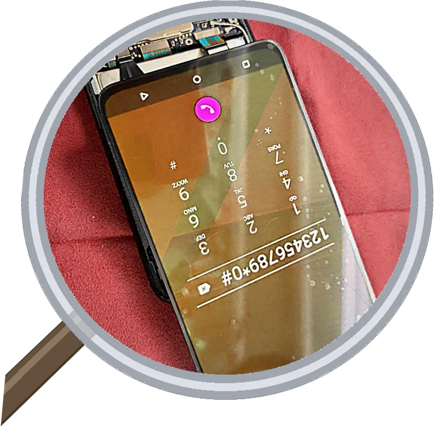 落とした Zenfone7 の画面が真っ暗に…画面パネル交換で復活！ — 修理の様子