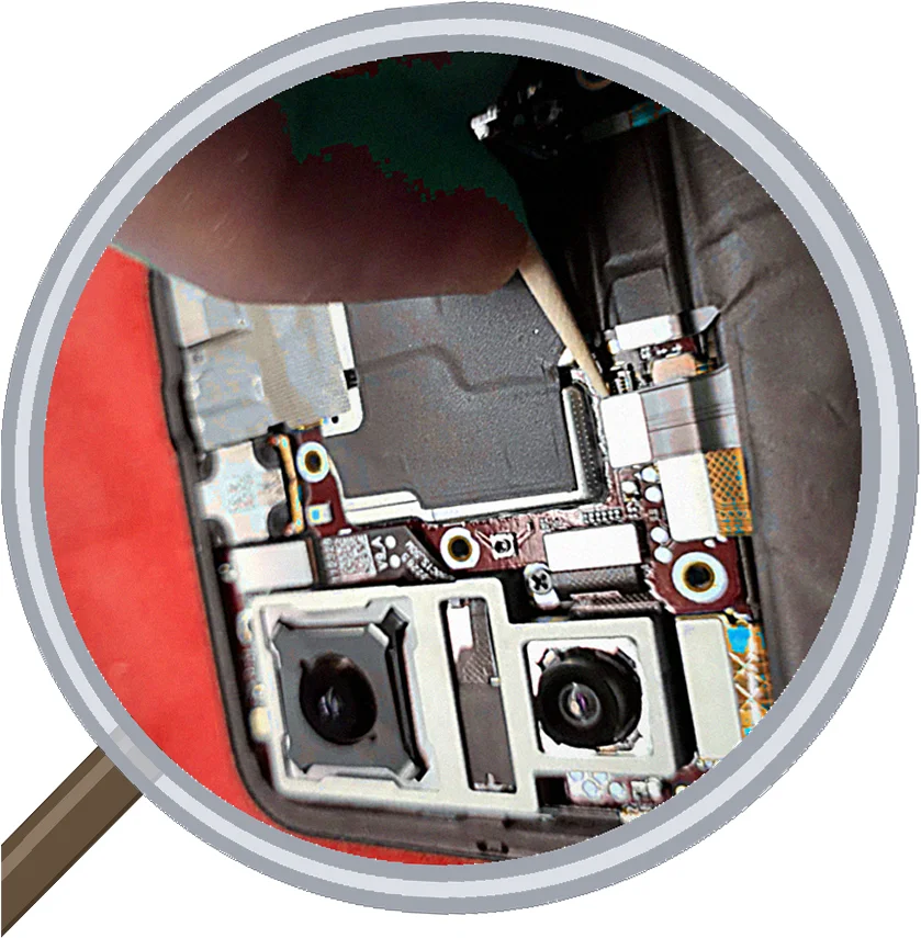 Zenfone 9 ガラス液晶割れ画面交換修理【即日対応】 — 修理の様子