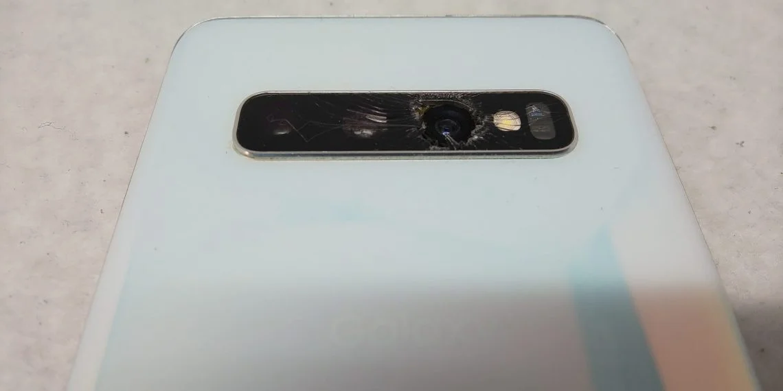 Galaxy A20(日本版) カメラ修理 — 修理の様子