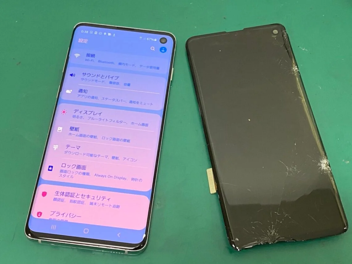 Galaxy A30(日本版) 液晶修理 — 修理の様子