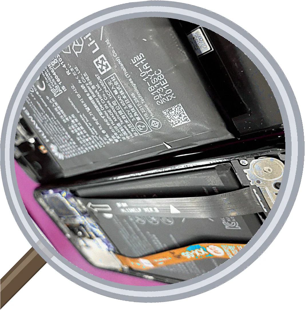 HUAWEI Mate 20 lite battery 修理事例