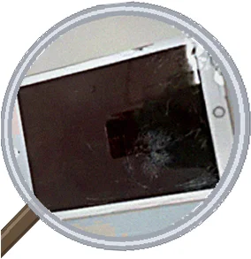 iPad mini 2 画面ヒビ・表示にじみを大阪松屋町で復旧 | スマエキ