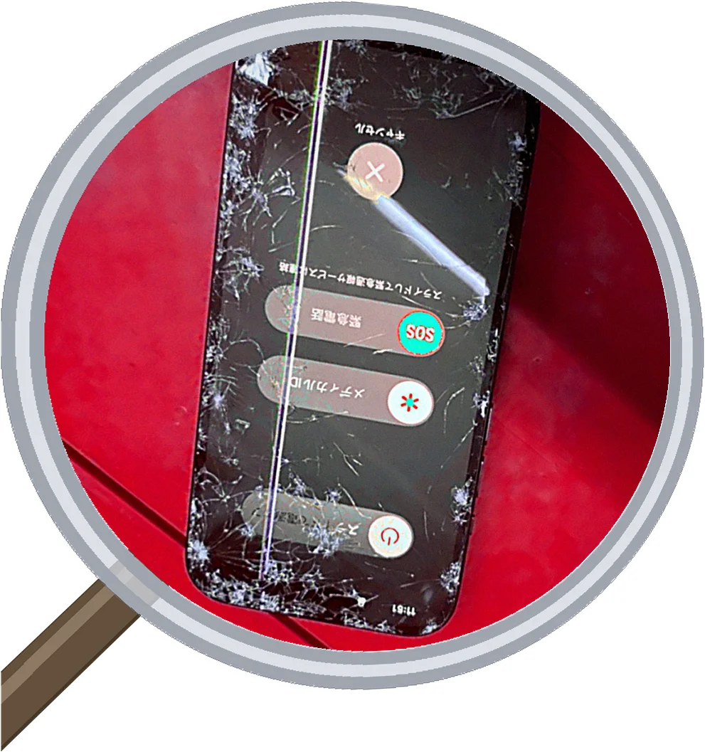 iPhone 15,screen-crack 修理事例