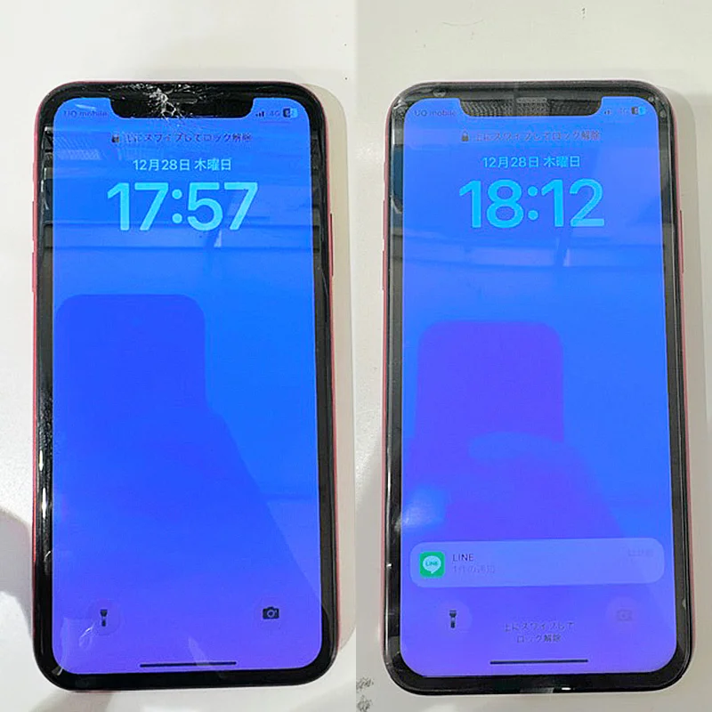 iPhone 16 Pro 画面割れ修理 — 修理の様子