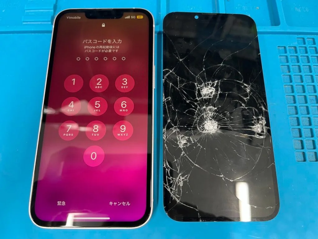 iPhone 14 Pro 液晶修理 — 修理の様子