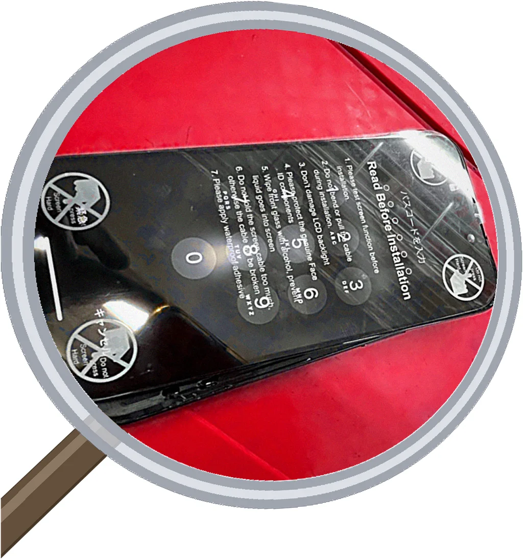 iPhone 15 screen-crack 修理事例