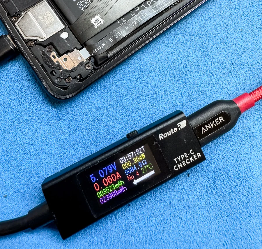 LG VELVET L-52A データ復旧 — 修理の様子