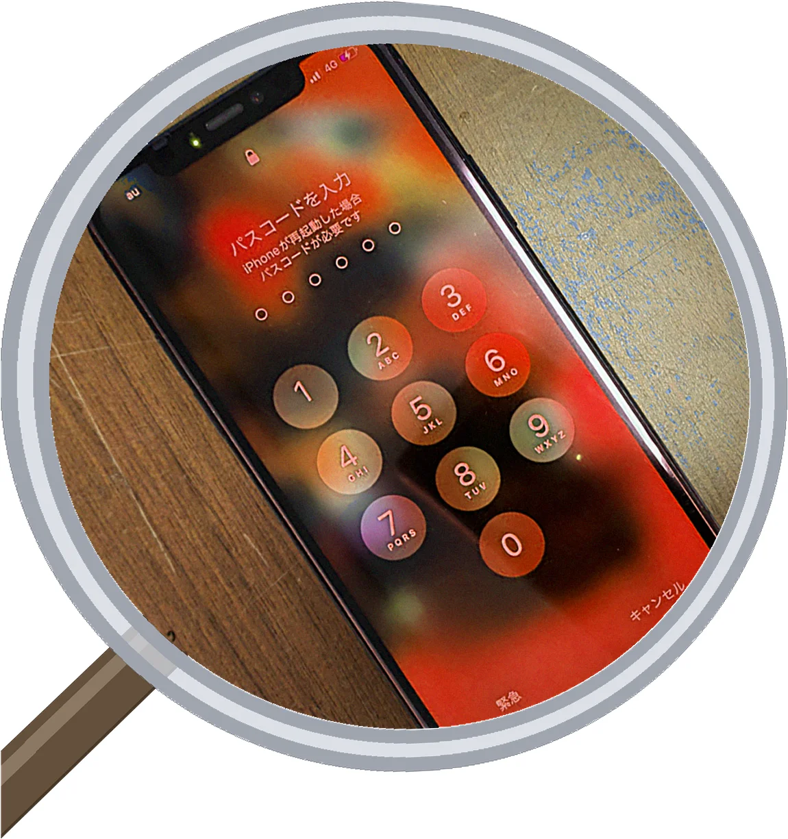 iPhone 11 Pro screen-crack 修理事例