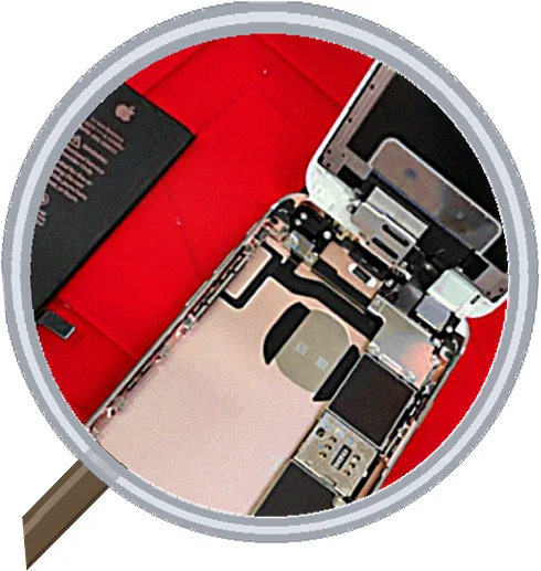 iPhone SE2 ホームボタン周りの割れ修理|大阪・松屋町スマエキ — 修理の様子