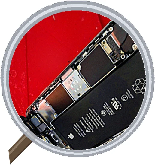 iPhone SE ボタン故障修理 〜 Appleの詐欺メールに注意！ — 修理の様子