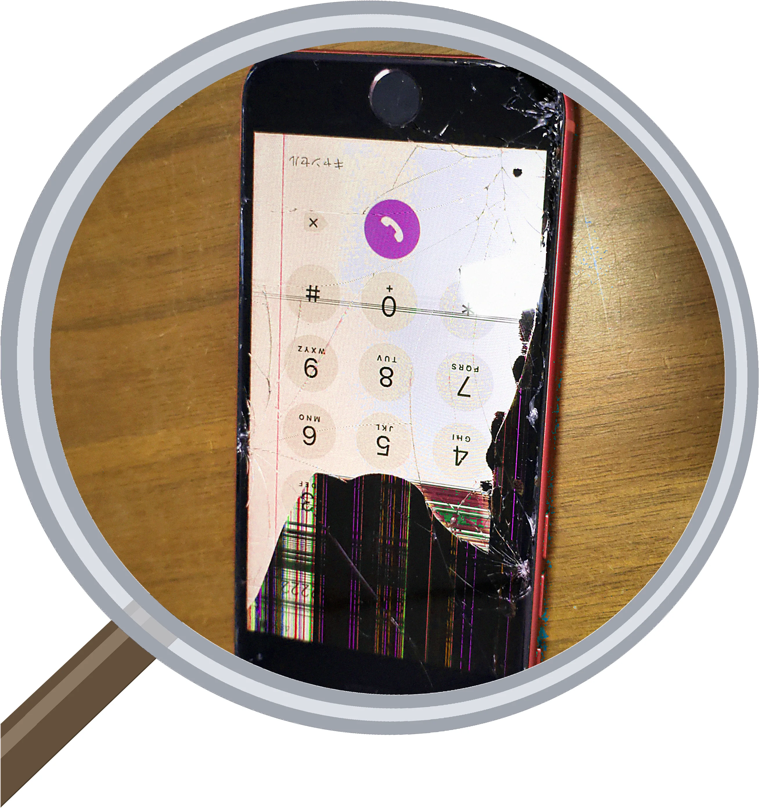 修理の支払いの際クレジットカードも使用できます — 修理の様子