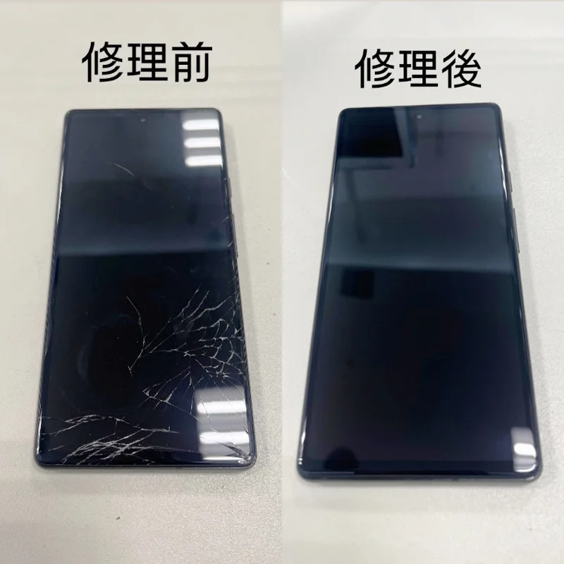 Google Pixel 2 XL 画面割れ修理 — 修理の様子