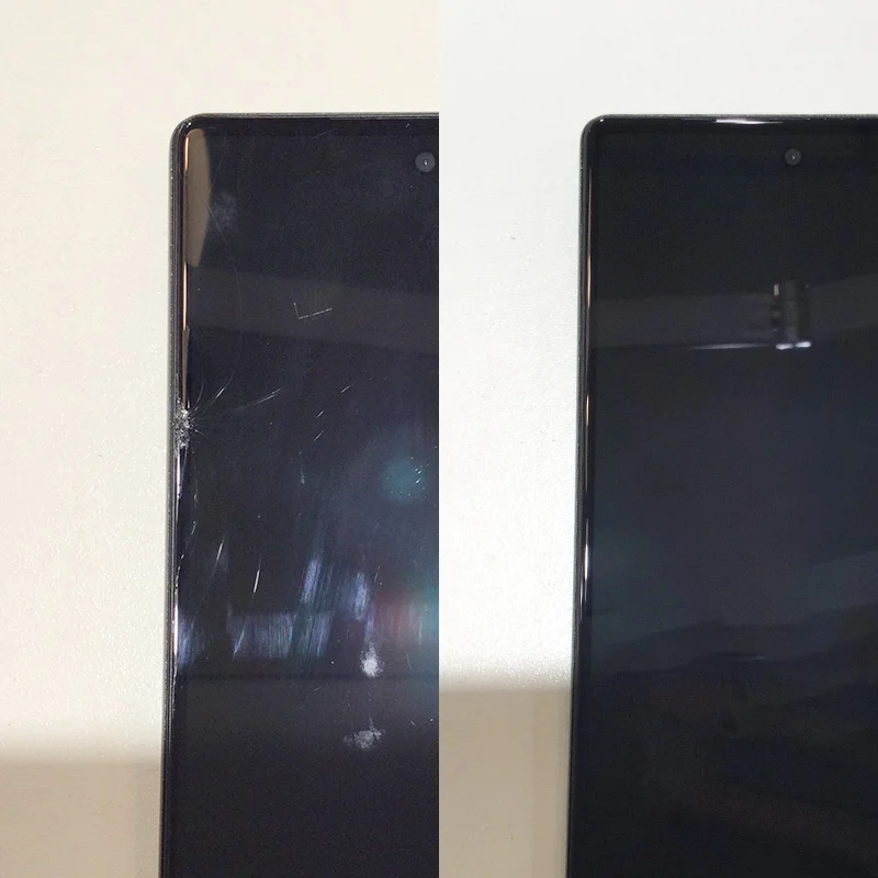 Google Pixel 5 画面割れ修理 — 修理の様子