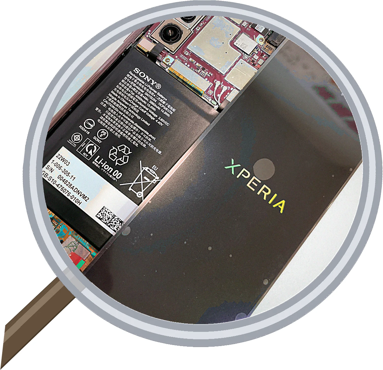 【即日対応】SONY Xperia 5 ディスプレイ割れ修理 -大阪- — 修理の様子