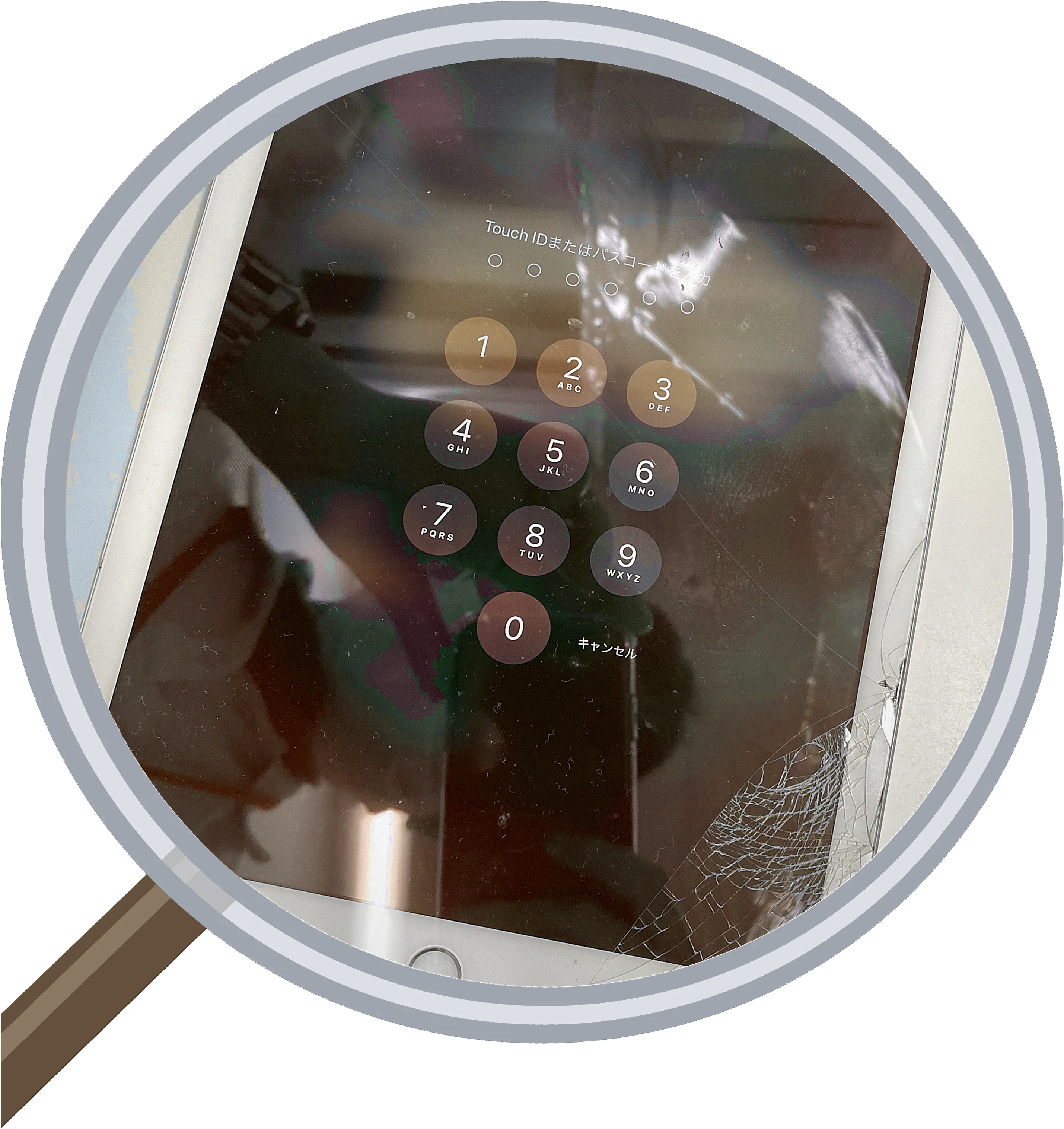 iPad 6 screen-crack 修理事例