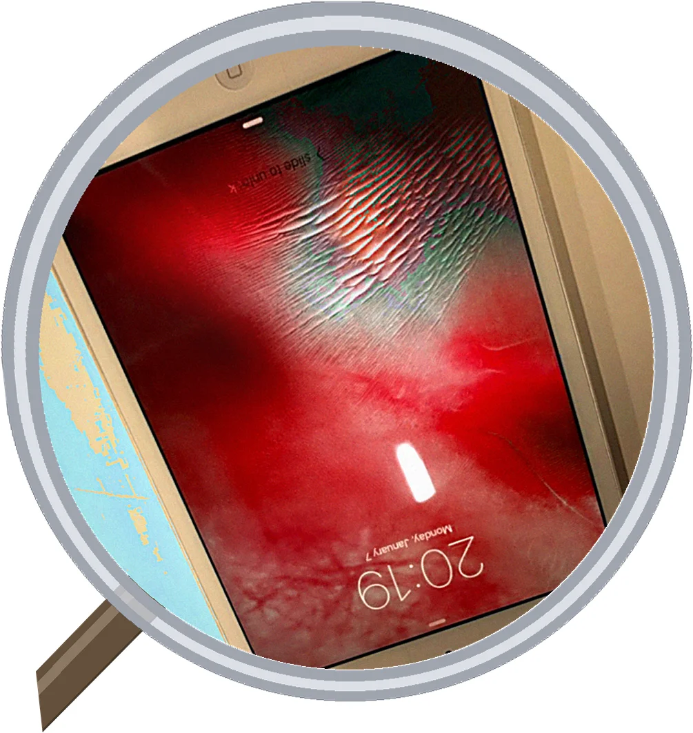 iPad mini screen-crack 修理事例