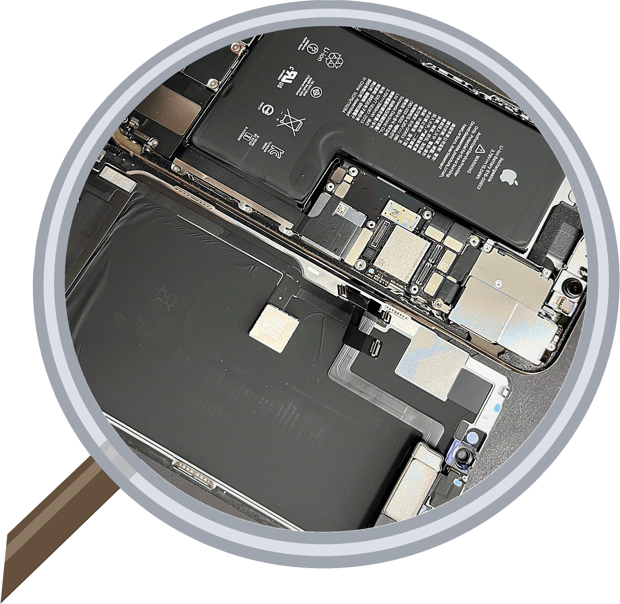 iPhone 11 Pro の画面割れ修理レポート｜45分での修理完了、データはそのまま — 修理の様子