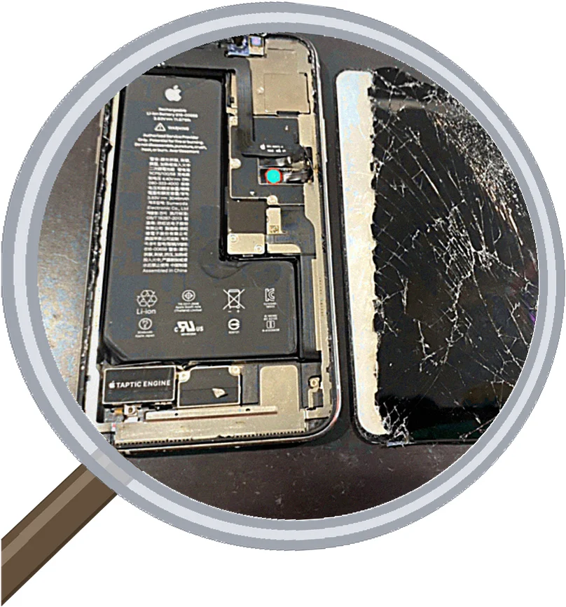 iPhone 11 Pro 画面交換は最短 30 分|大阪・松屋町スマエキ — 修理の様子