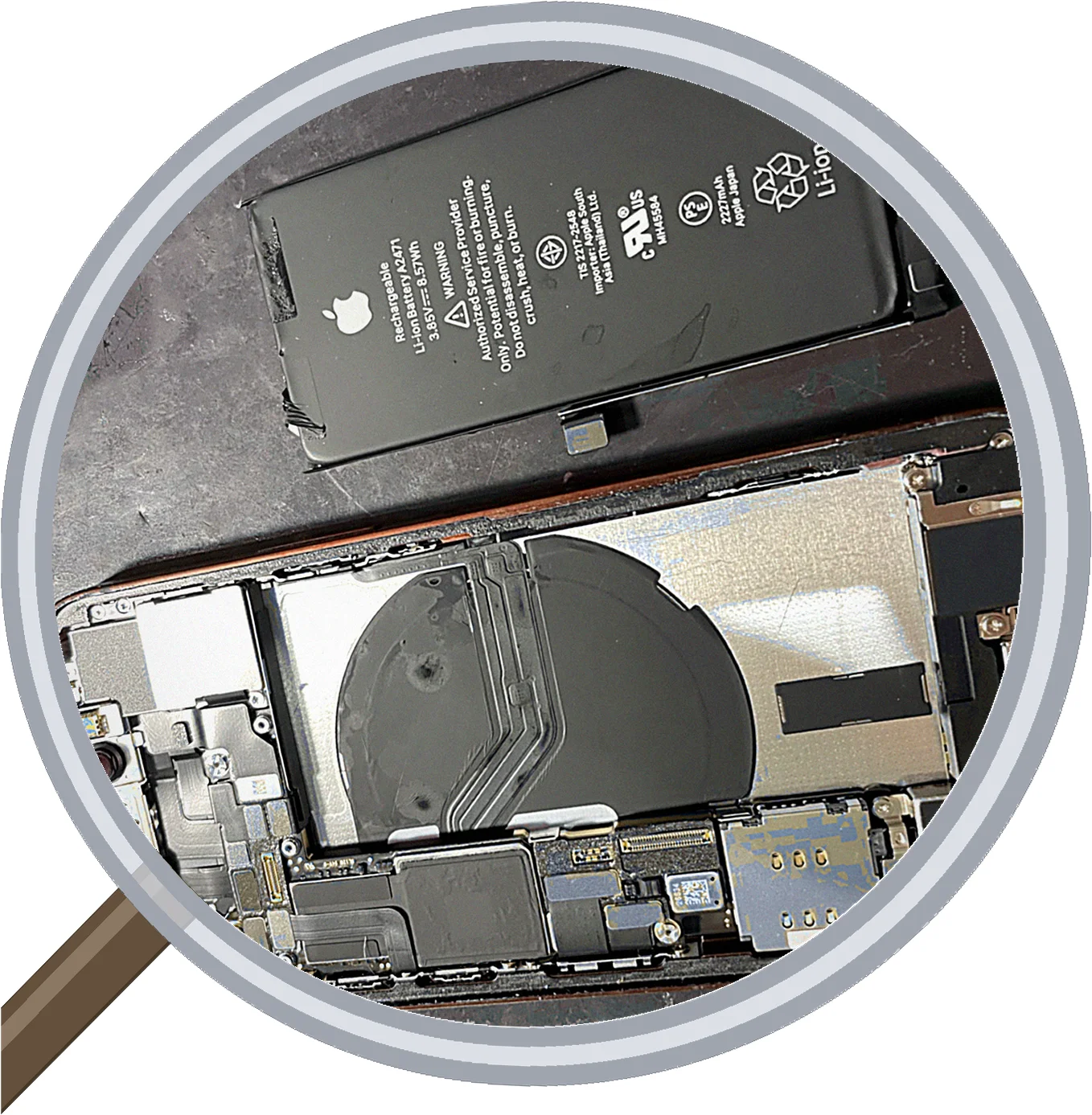iPhone 12 mini battery 修理事例
