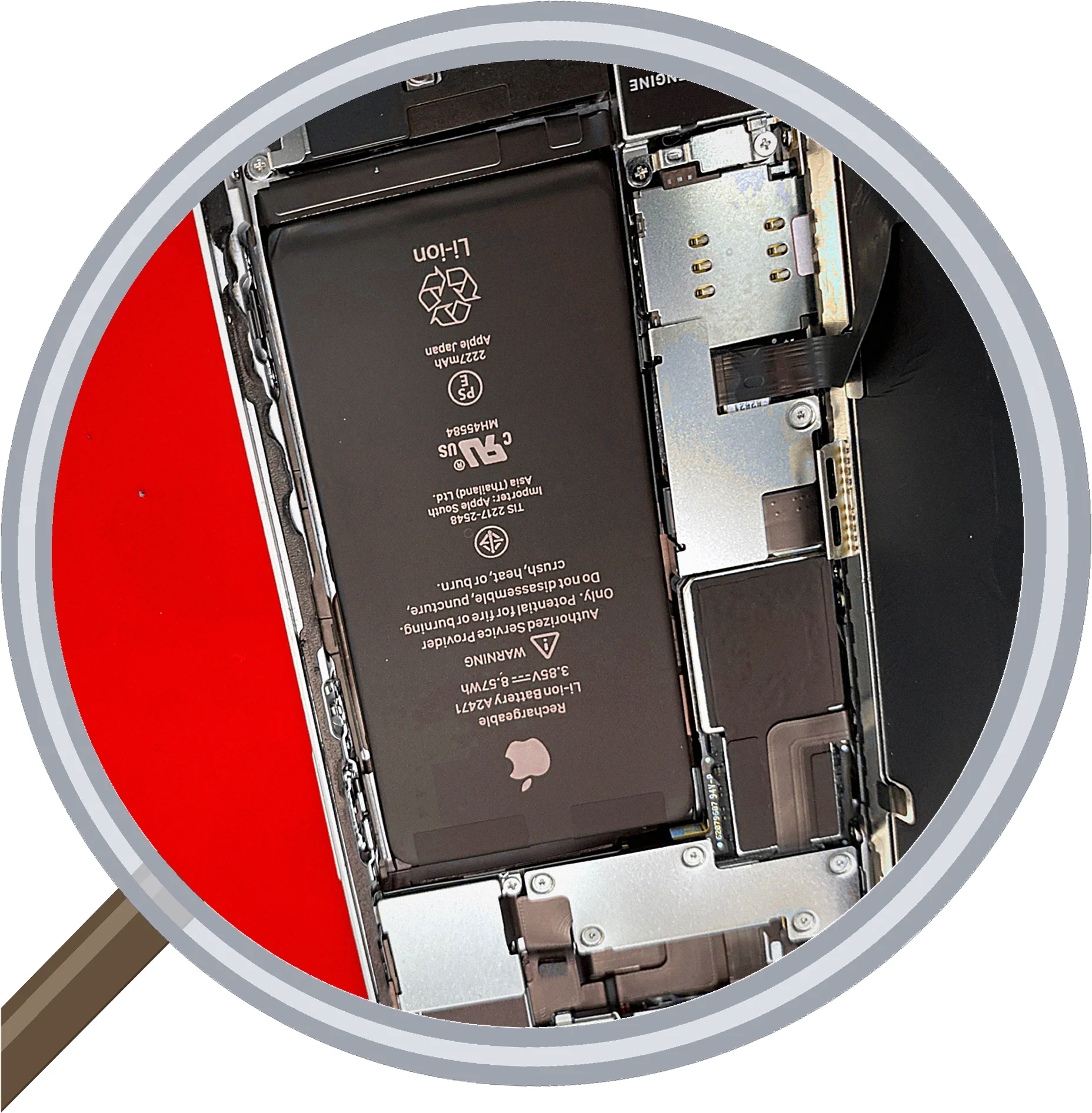 iPhone 12 mini battery 修理事例