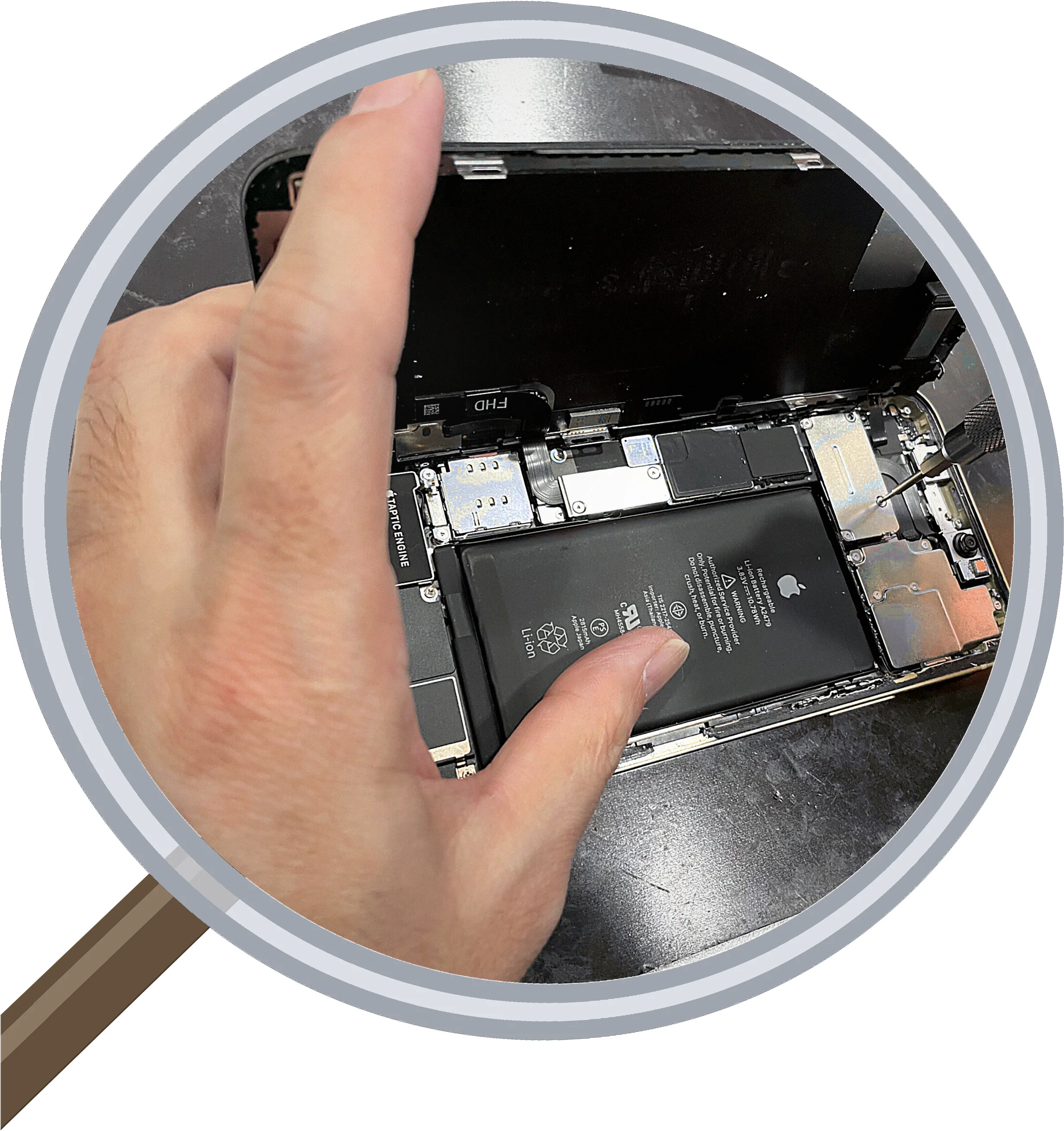 iPhone 12 screen-crack 修理事例
