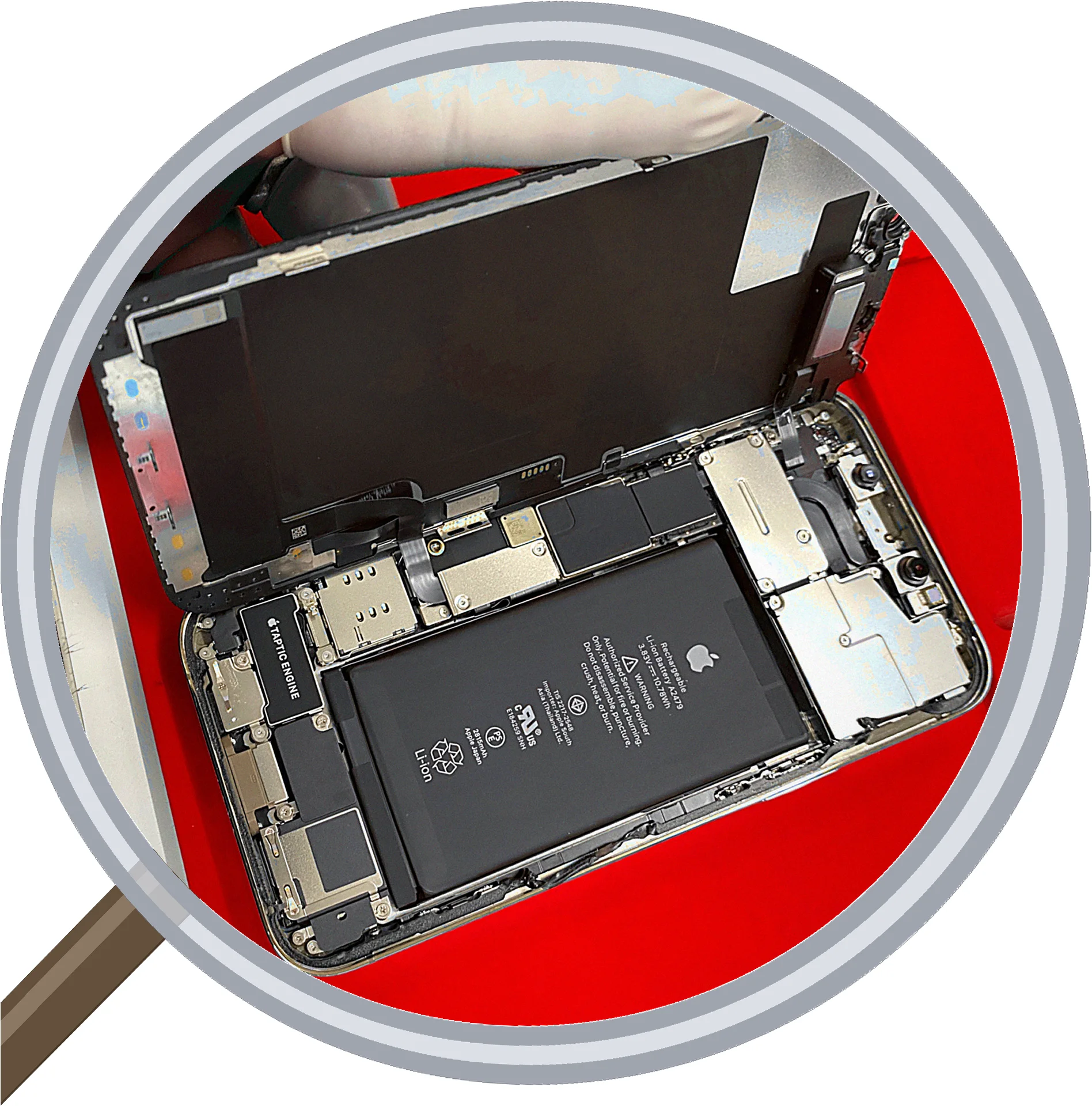 iPhone 12 screen-crack 修理事例