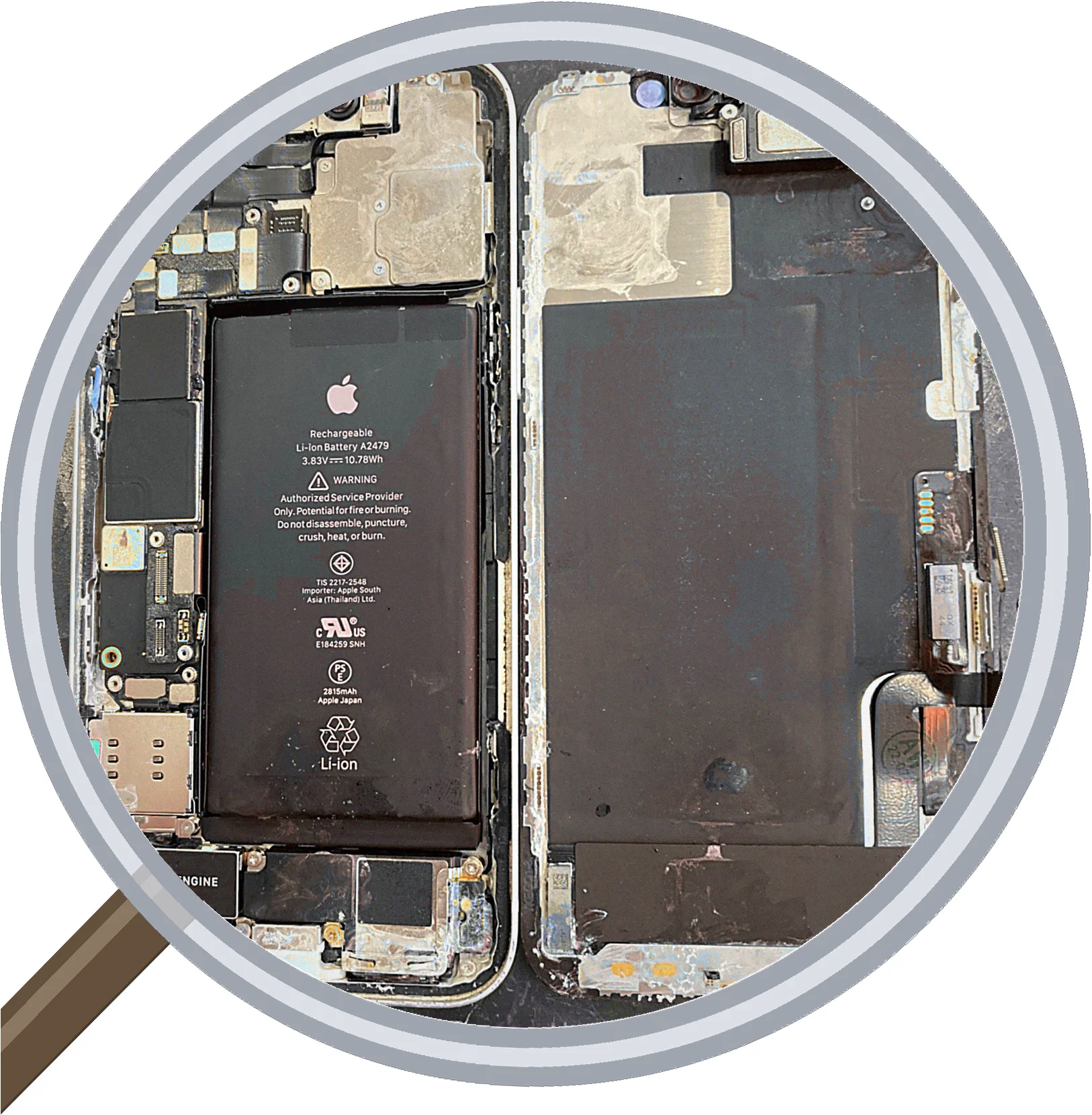 iPhone 12 水没DIY乾燥失敗からの復旧修理｜大阪松屋町スマエキ