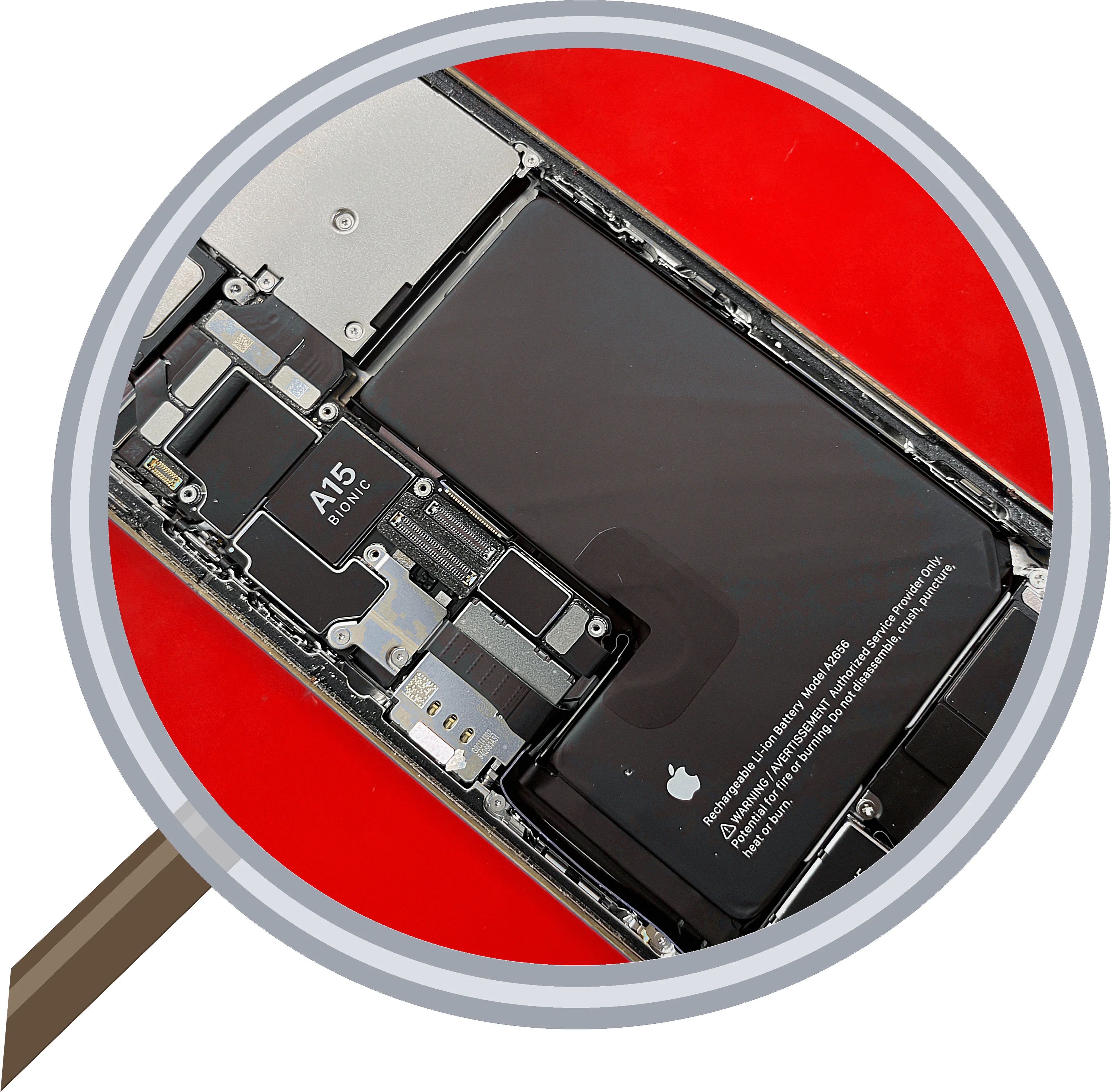 iPhone 13 Pro screen-crack 修理事例