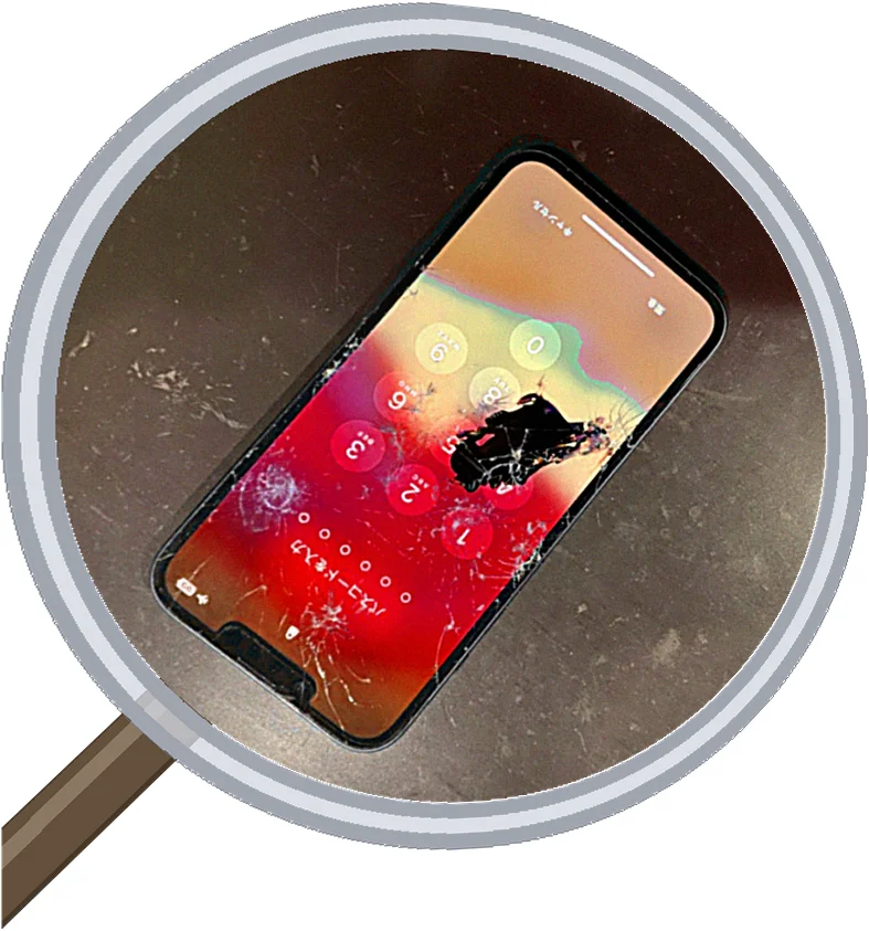 iPhone 13 screen-crack 修理事例