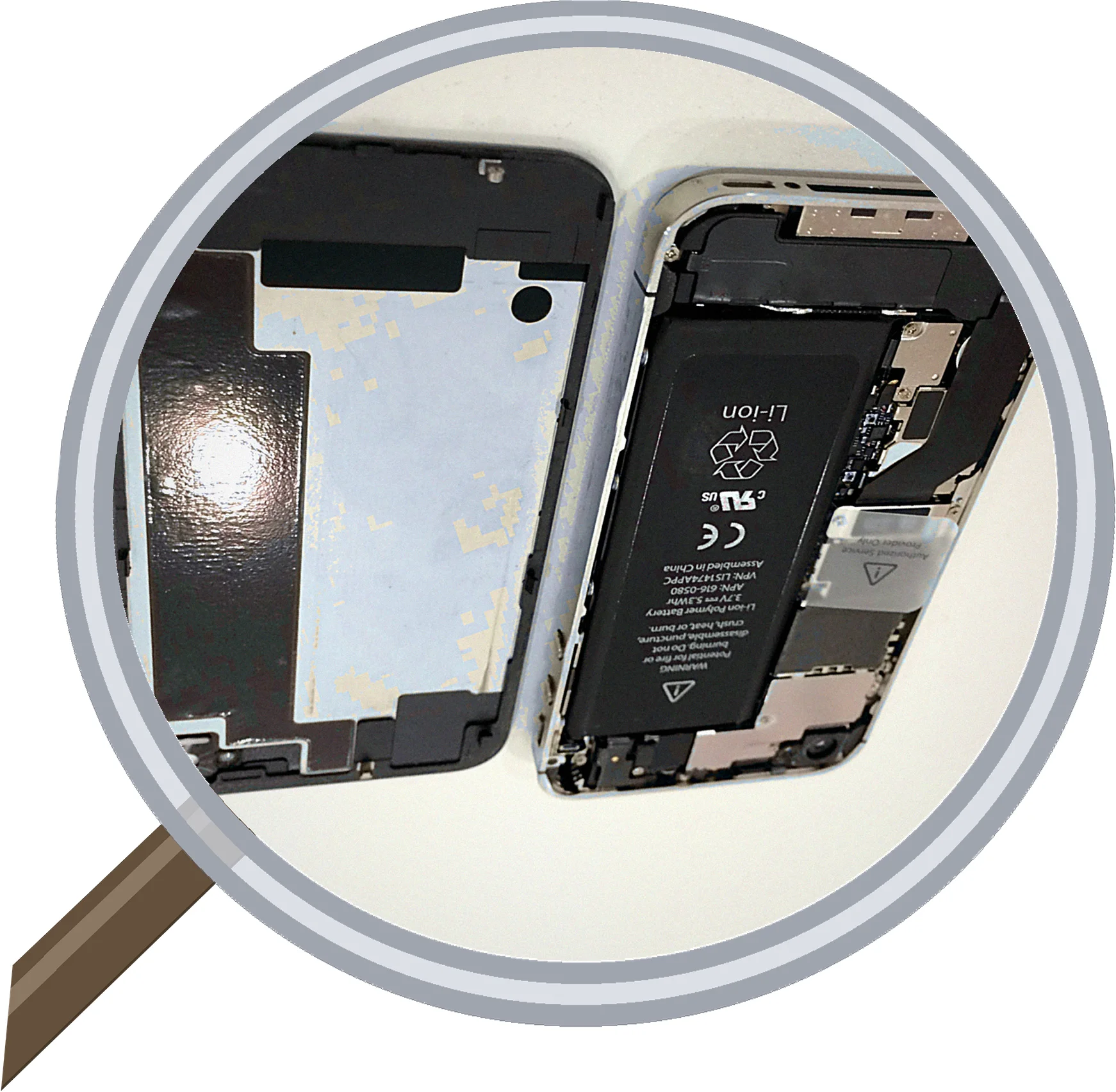 iPhone SIMロック・SIMフリー診断|大阪・松屋町スマエキ — 修理の様子