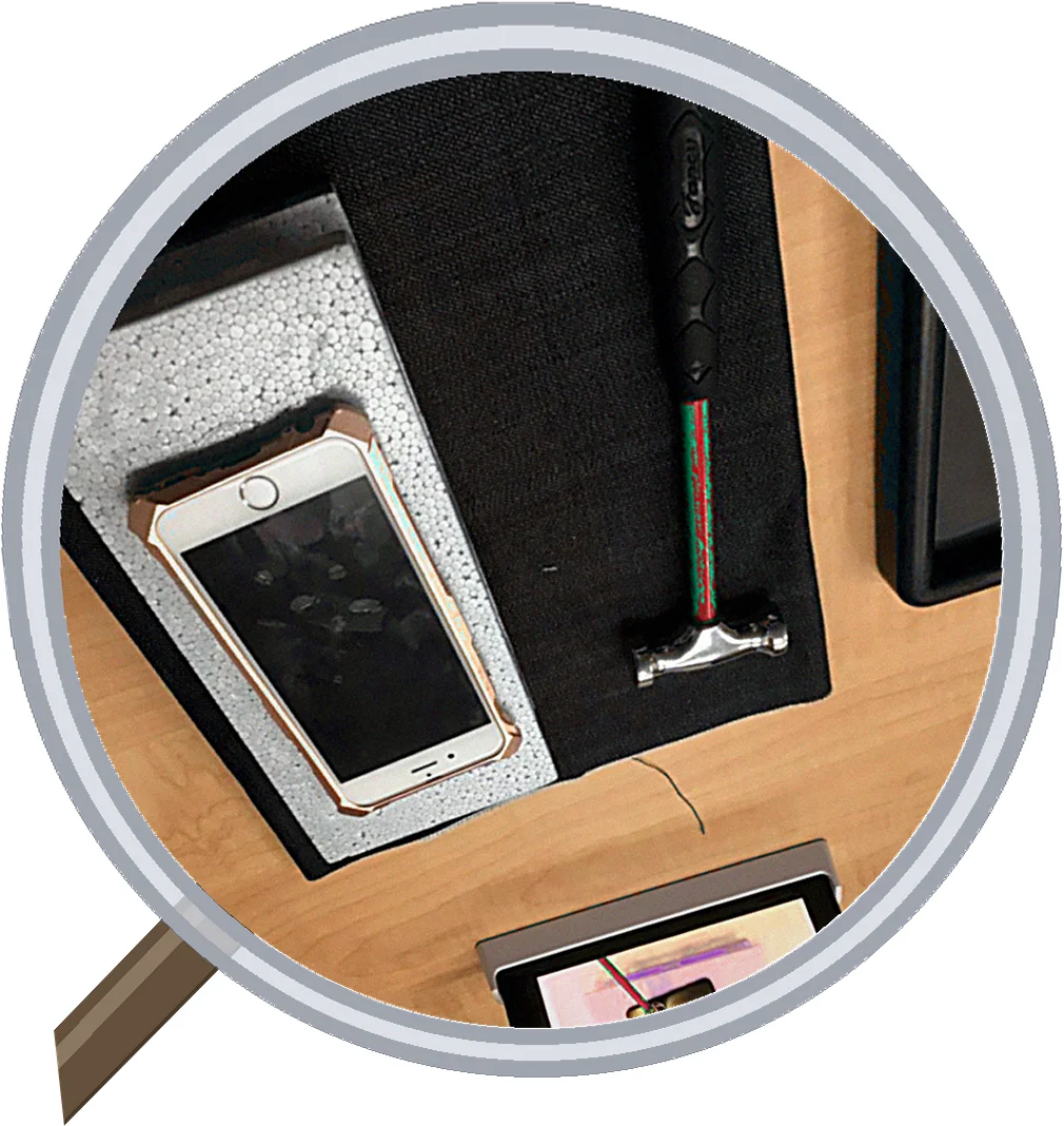 iPhone 6 Plus 画面割れ＋フロントカメラ同時修理|大阪松屋町 — 修理の様子