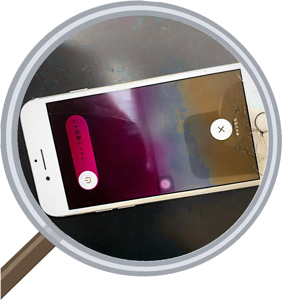iPhone 6 Plus screen-crack 修理事例
