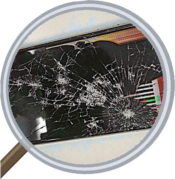 iPhone 6 screen-crack 修理事例