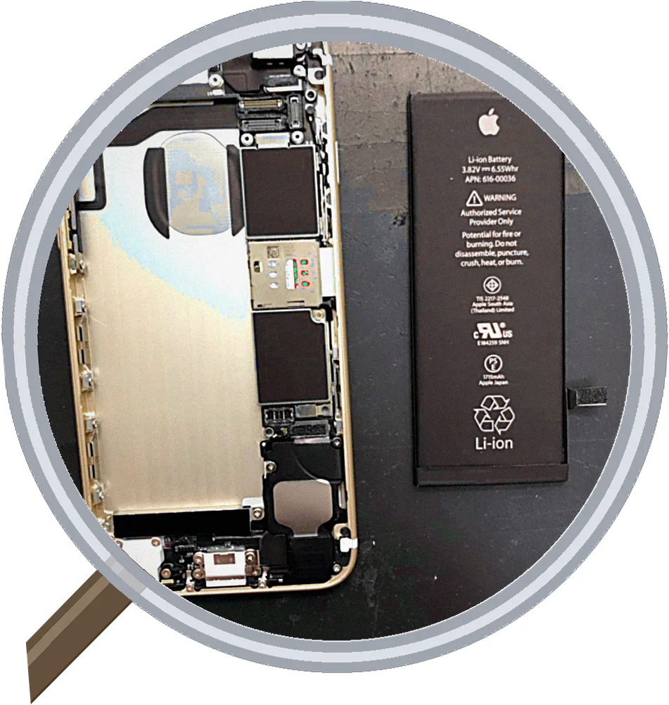 iPhone 6 screen-crack 修理事例
