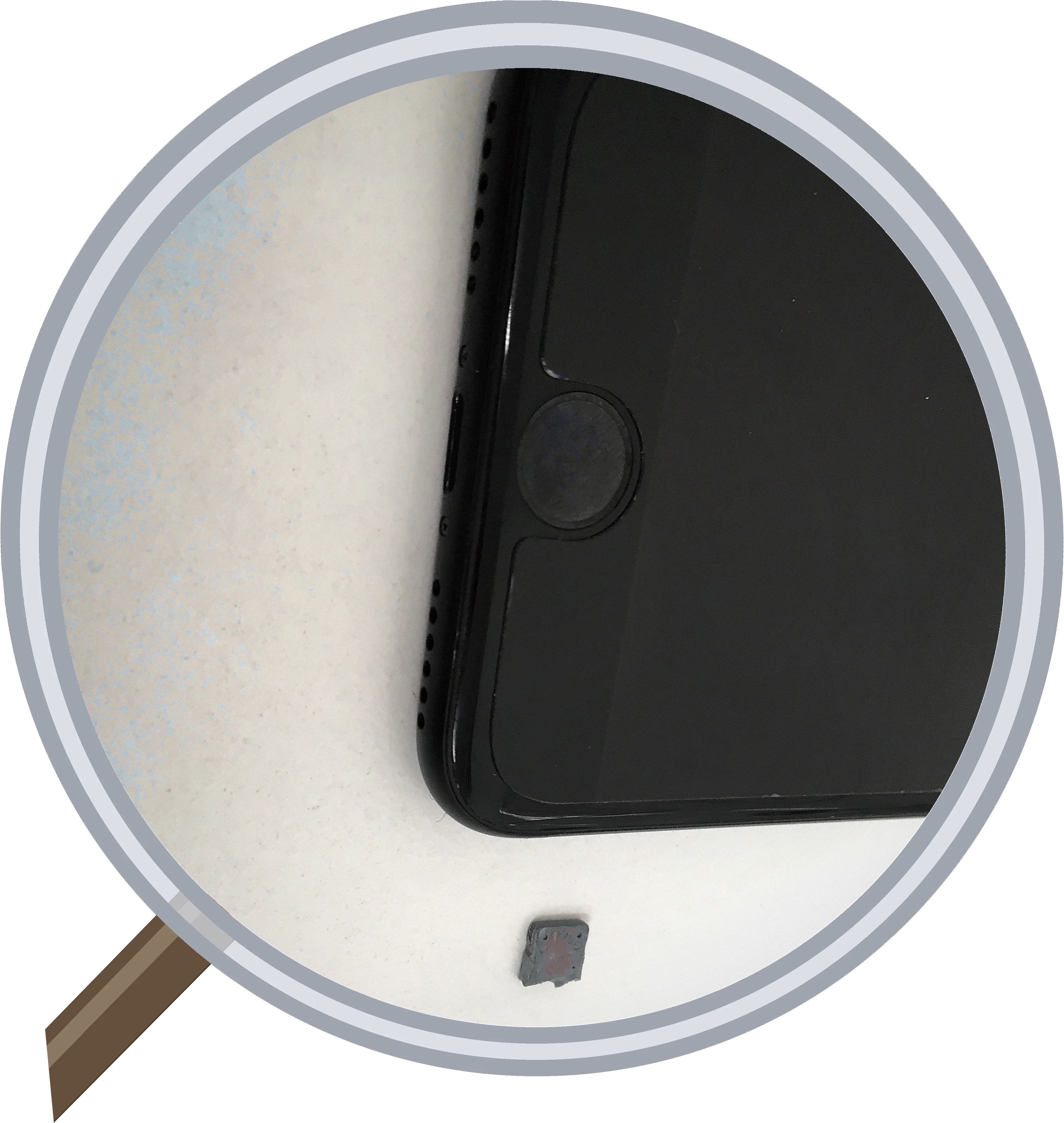 iPhone 7 ドックコネクター修理・バッテリー交換事例 — 修理の様子