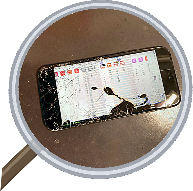 iPhone 7 screen-crack 修理事例