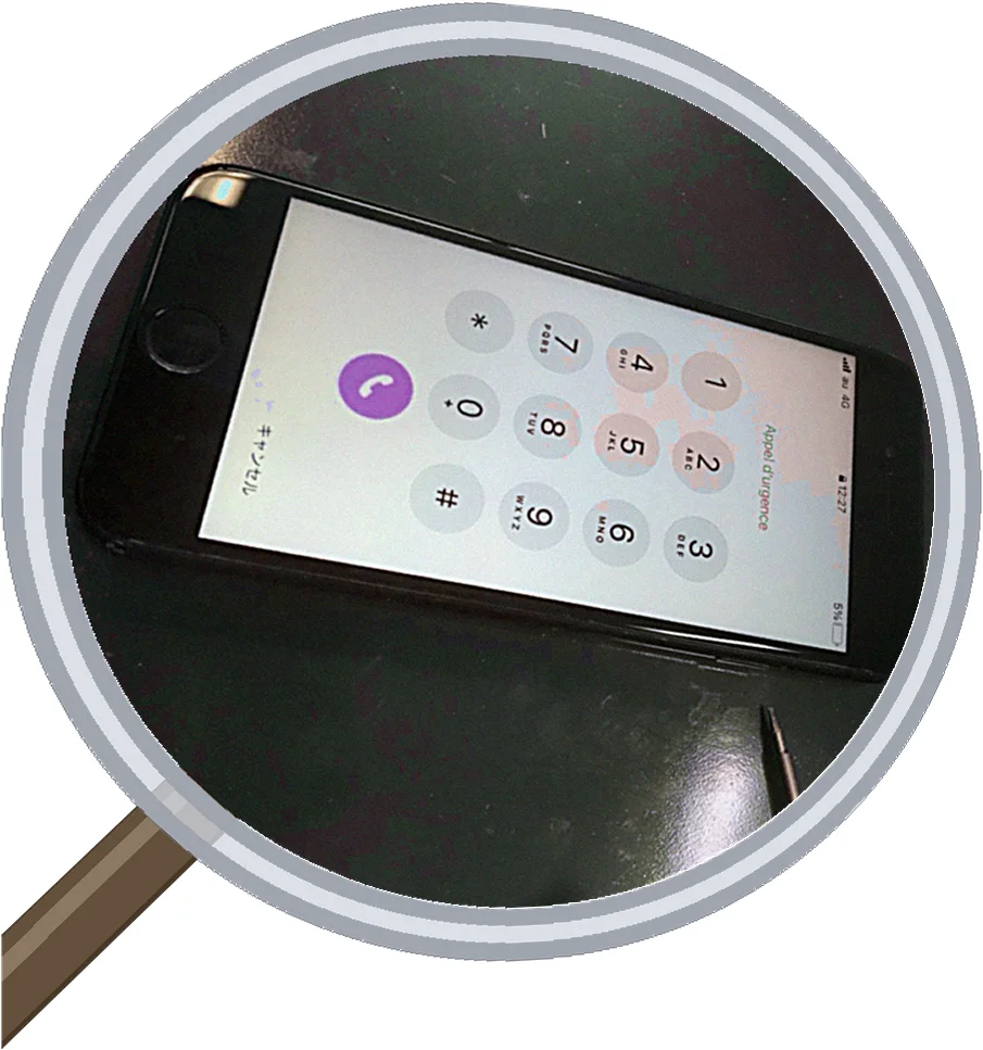 iPhone 7 の画面割れ＆バッテリー劣化、複数修理でお得に対応 — 修理の様子