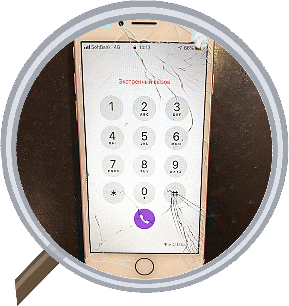 iPhone 7,screen-crack 修理事例