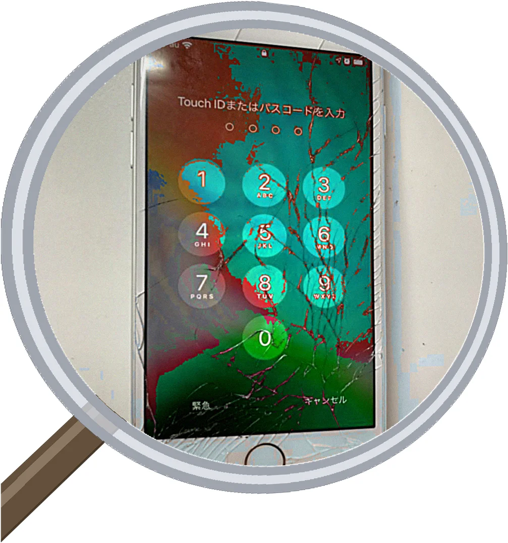 画面割れで操作不能(T-T)すぐに連絡を返したい！(iPhone7編) — 修理の様子