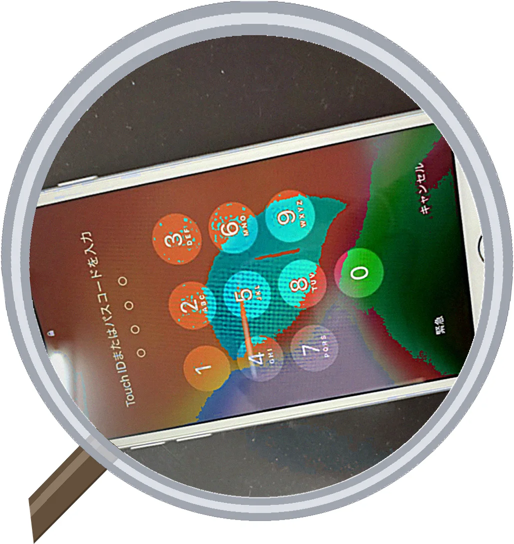 iPhone 7 screen-crack 修理事例