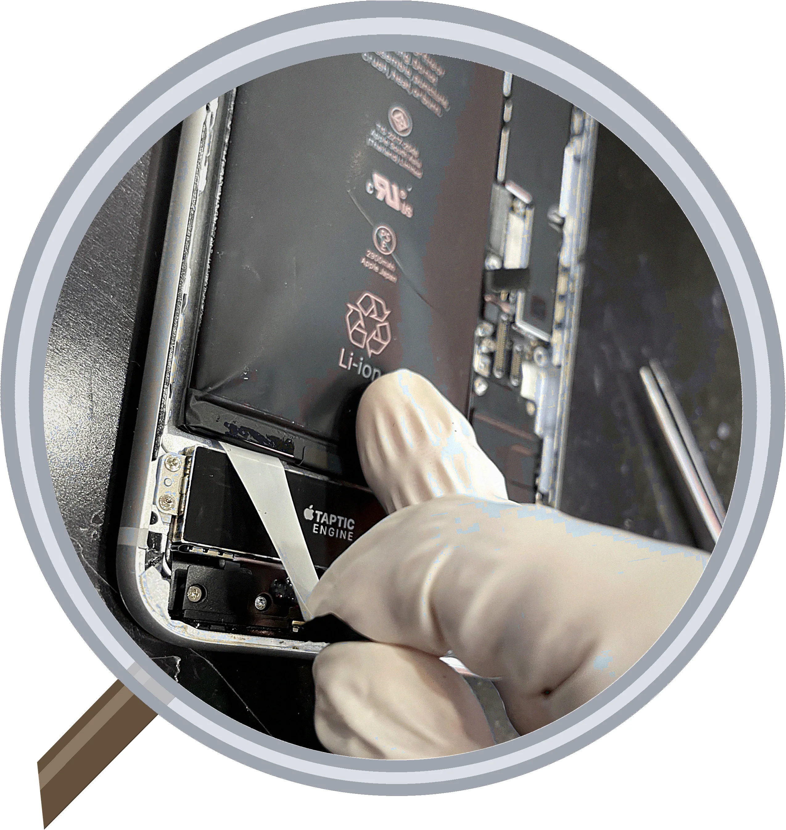 iPhone 7 screen-crack 修理事例