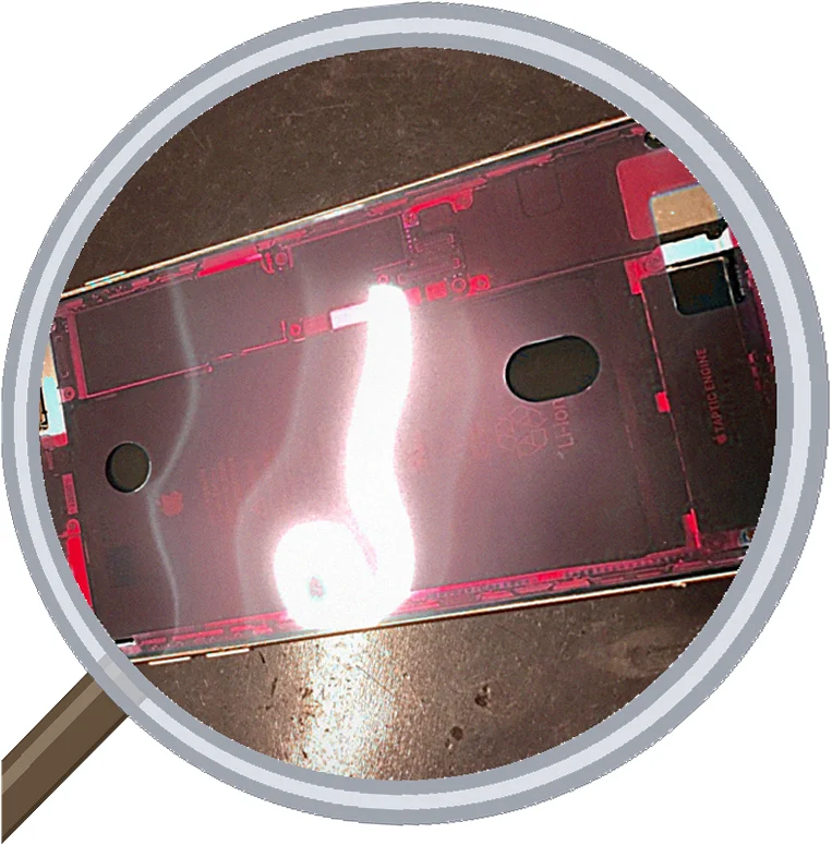 iPhone 8 Plus screen-crack 修理事例