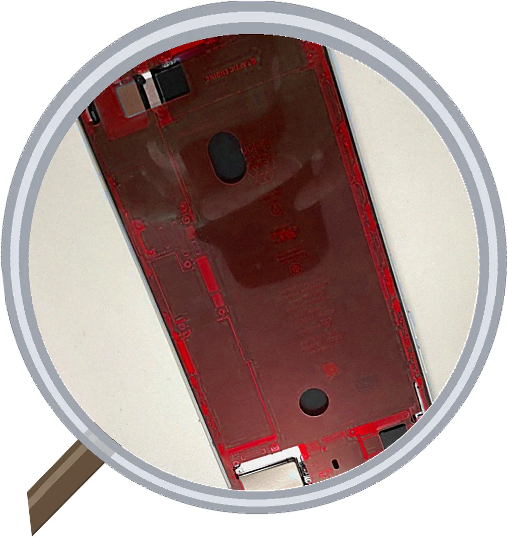 iPhone 8 Plus screen-crack 修理事例